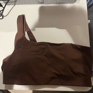 Lululemon Brown One-Shoulder Top
